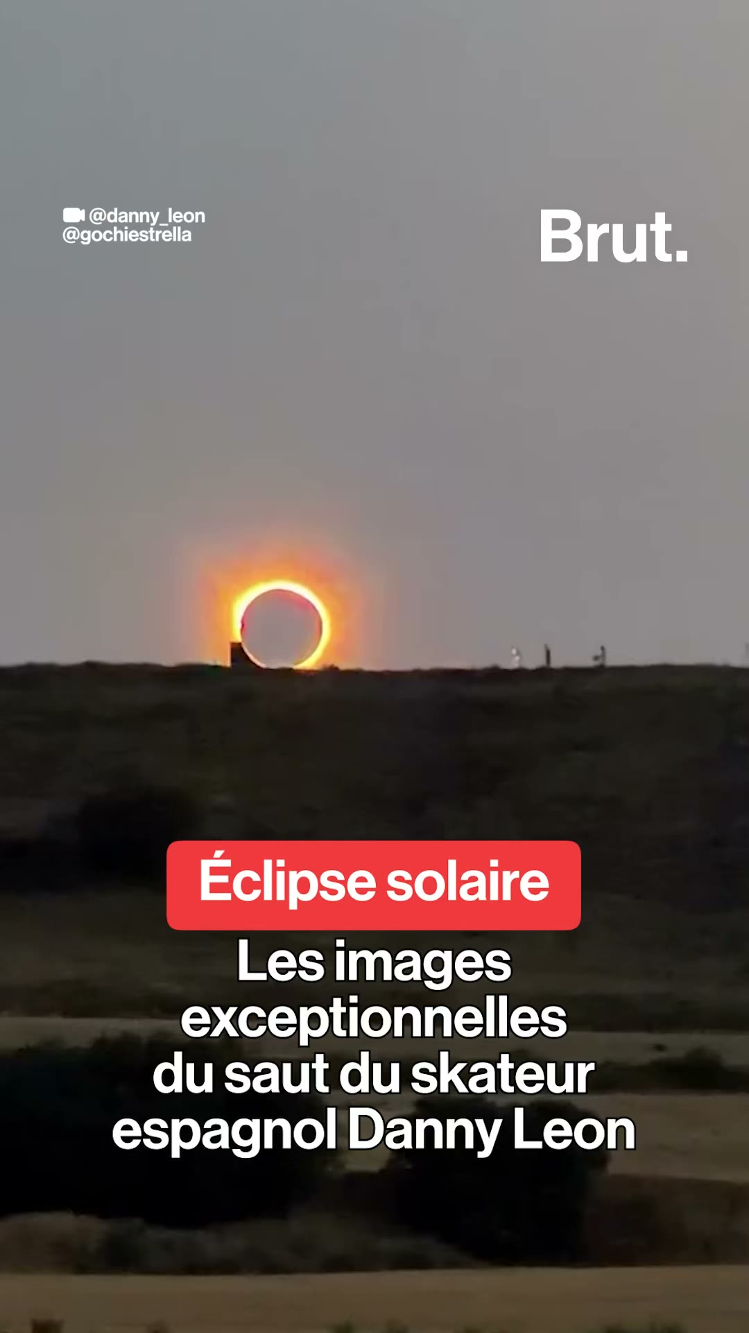 L'incroyable saut du skateur espagnol pendant l'éclipse solaire