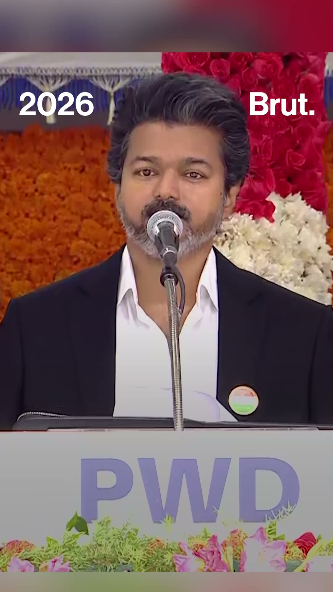 What did CM Vijay say in his first Independence Day speech?