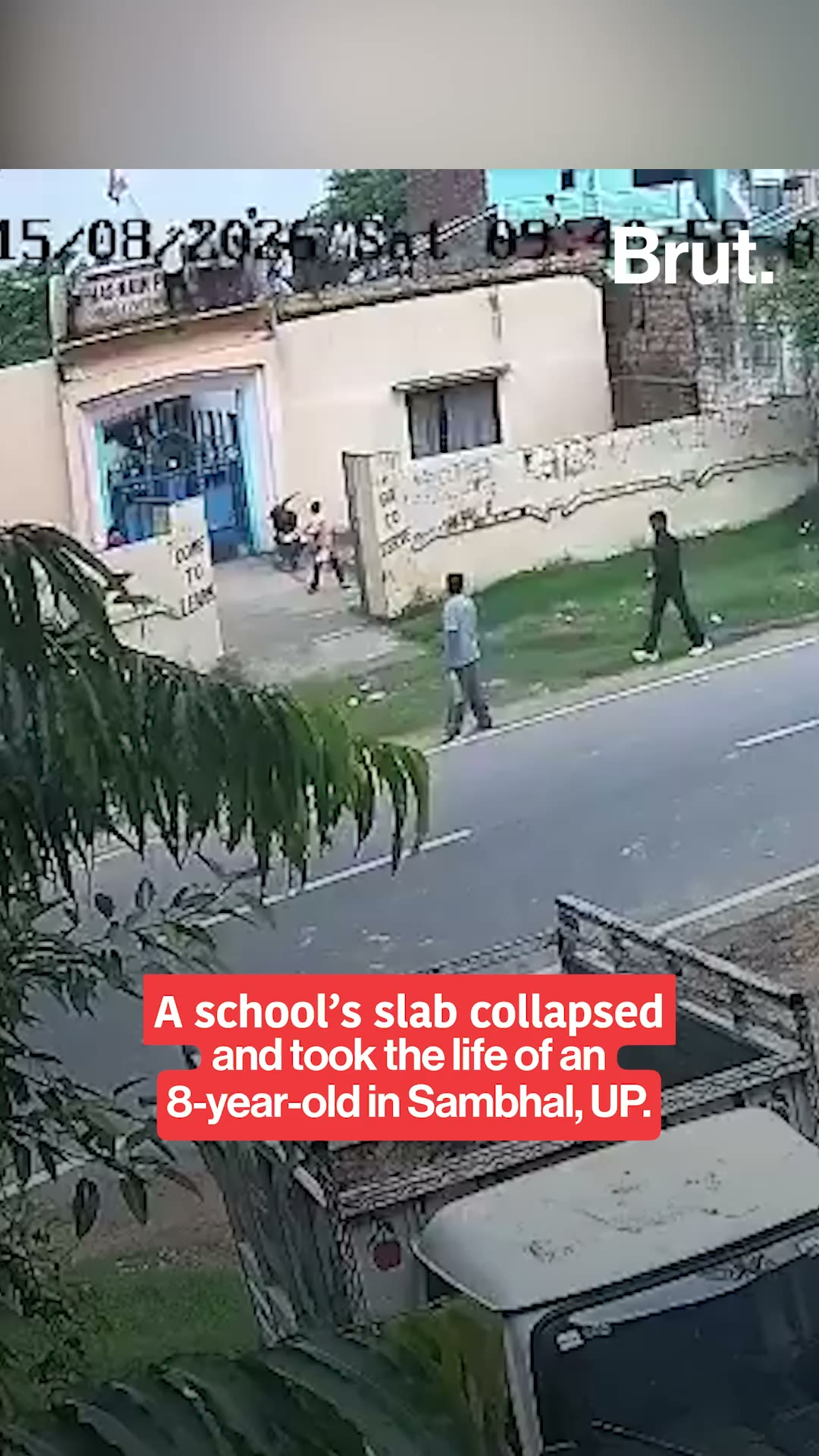 Tragedy struck after children climbed a concrete slab in a UP school