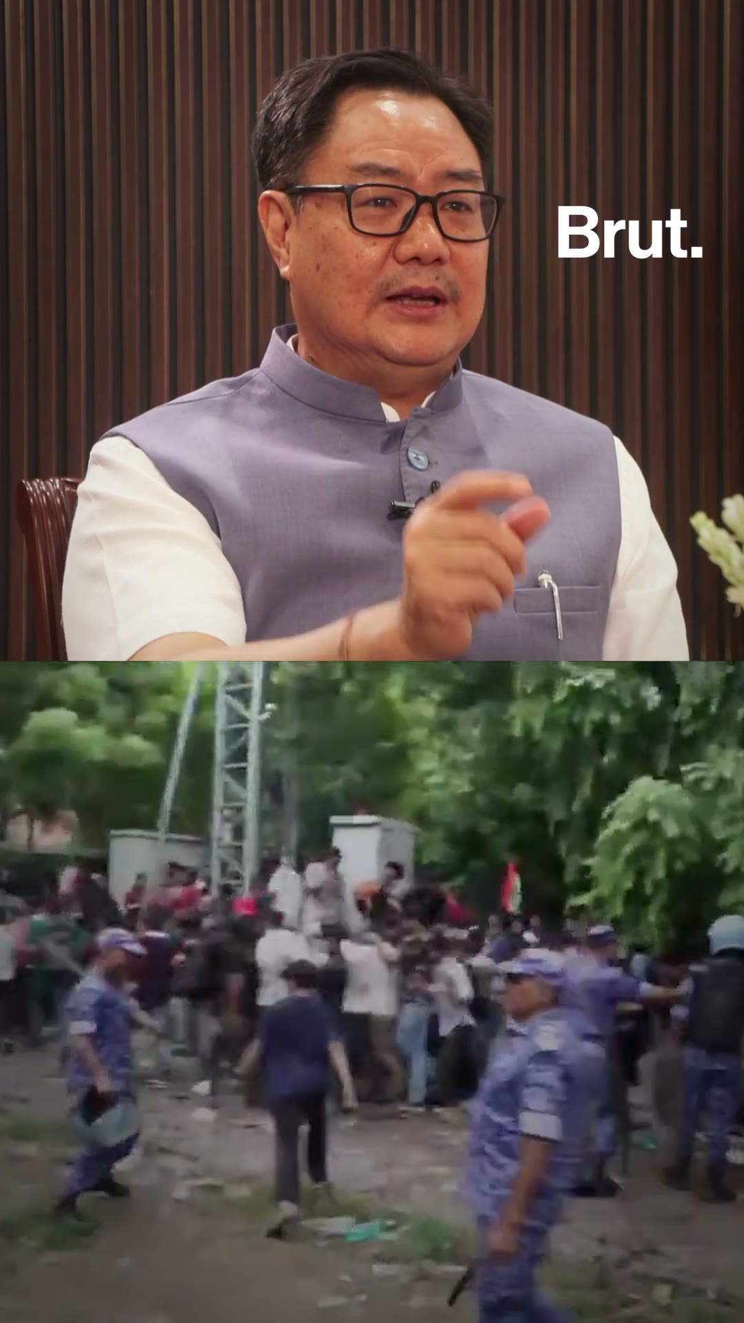 Rijiju hails Delhi Police for preventing casualties during anti-paper leak protests