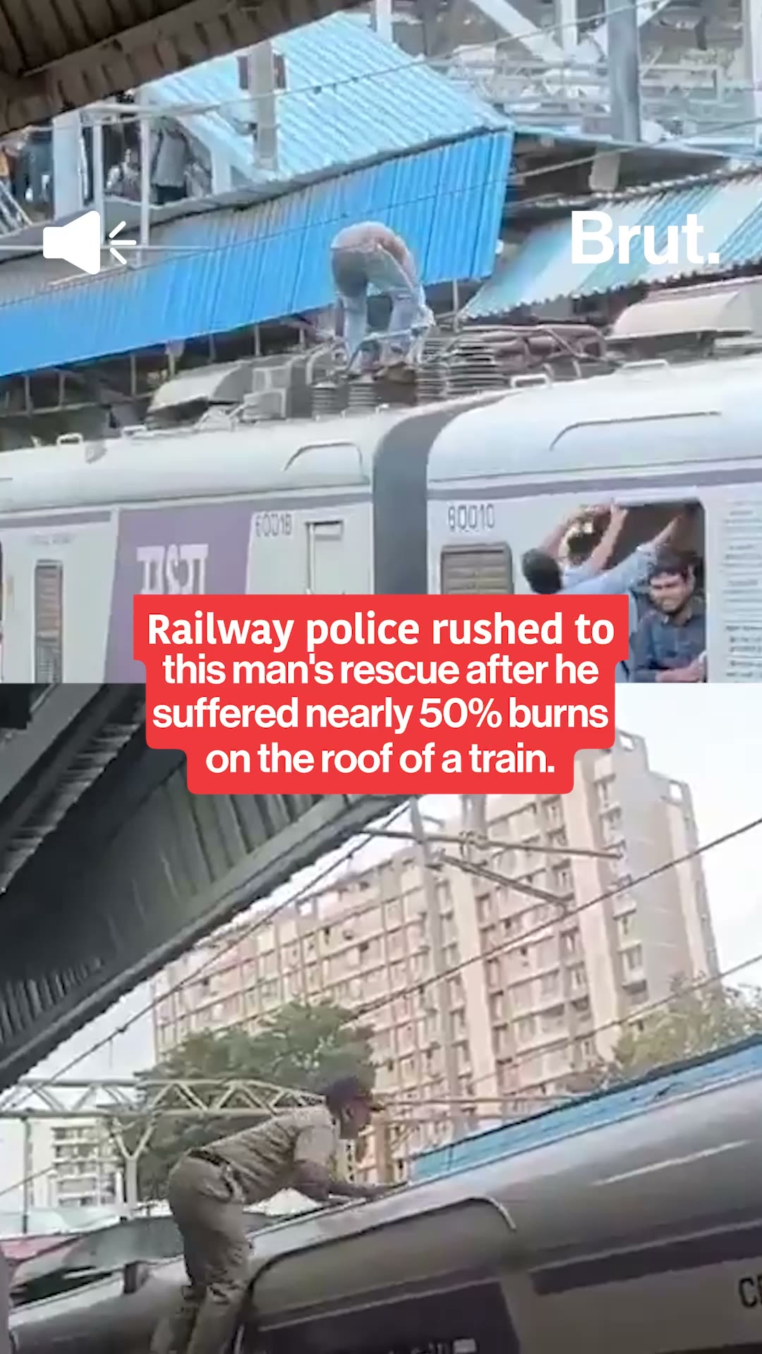Man climbs onto train roof at Ghatkopar and suffers burns