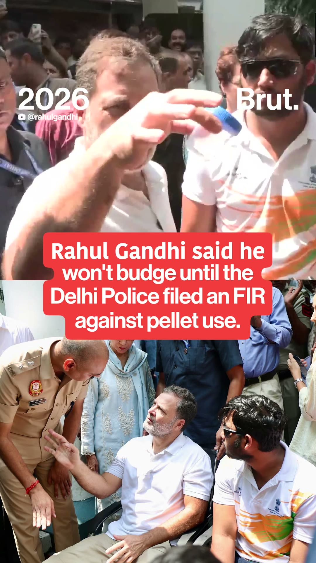 Rahul Gandhi Dharna At Delhi Police Station: BJP Calls Protest ‘Politics Of Anarchy’