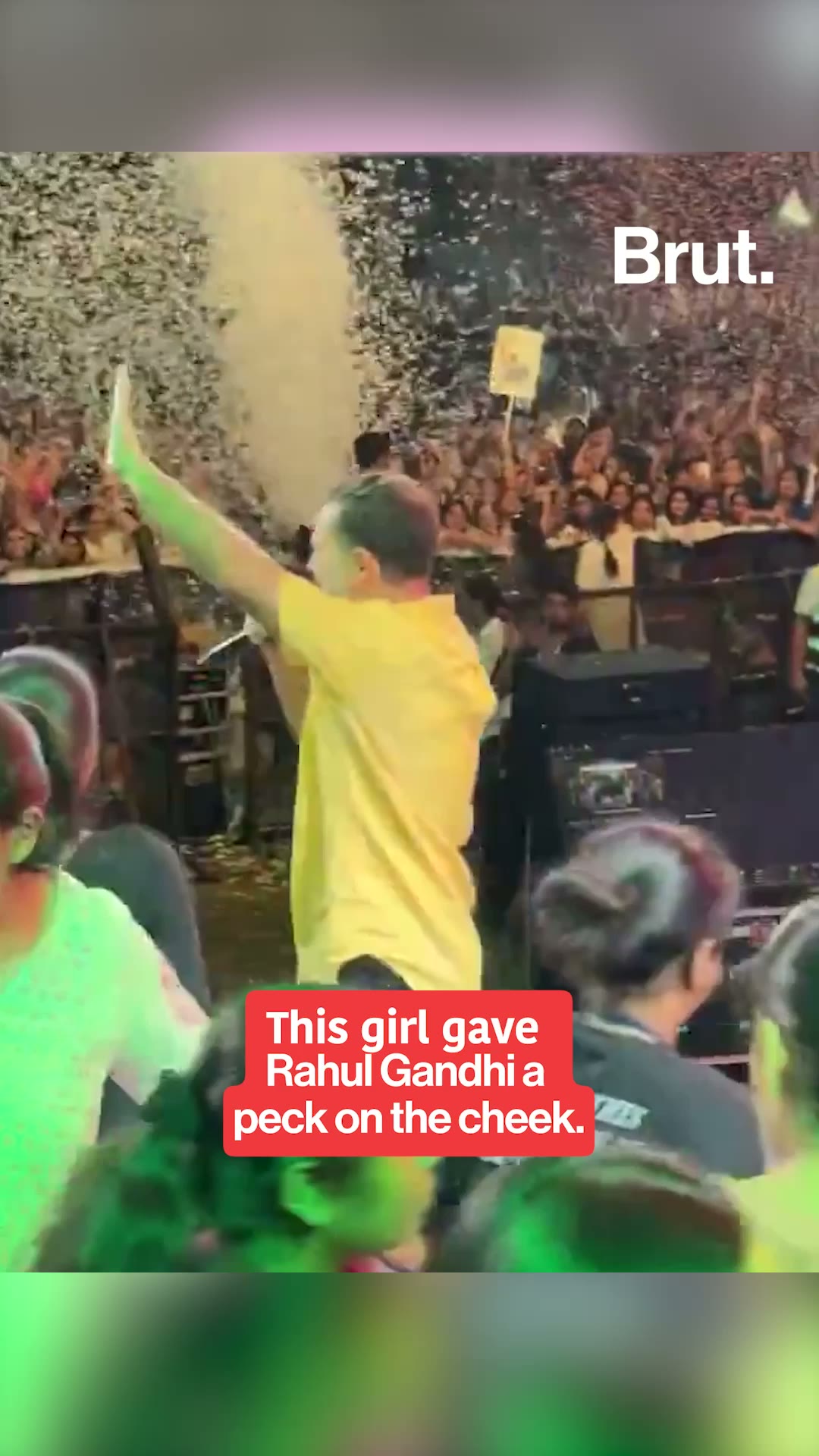 Rahul Gandhi kissed on cheek at Pune ‘Chhatron Ki Goonj’ event: Video goes viral