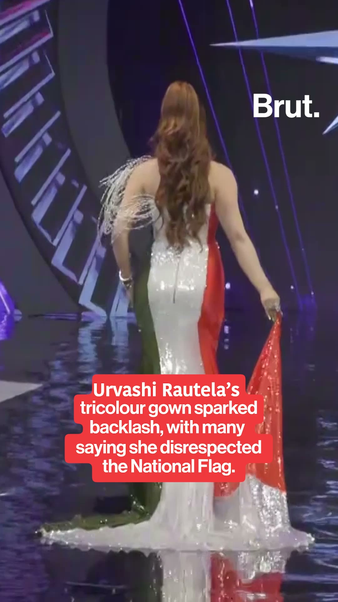 Urvashi Rautela’s tricolour gown sparks backlash