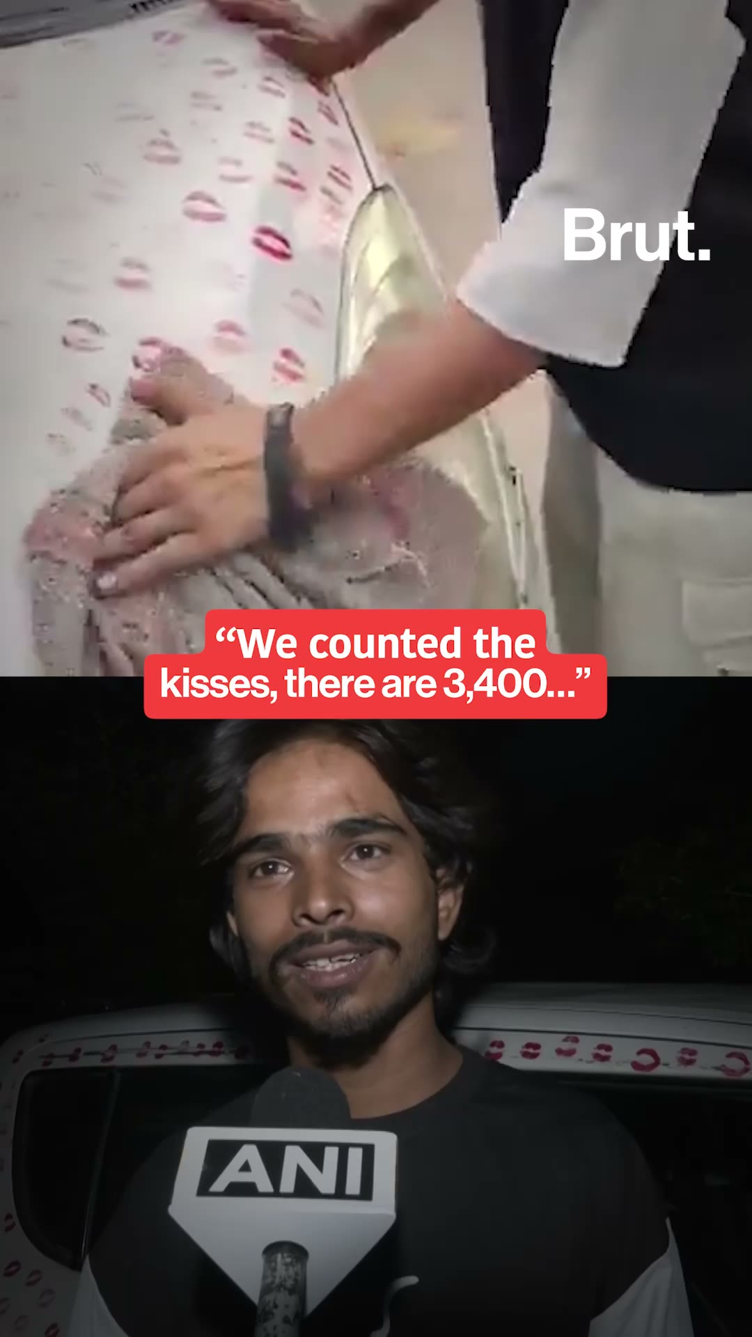3,400 kisses on a car turned into a police case