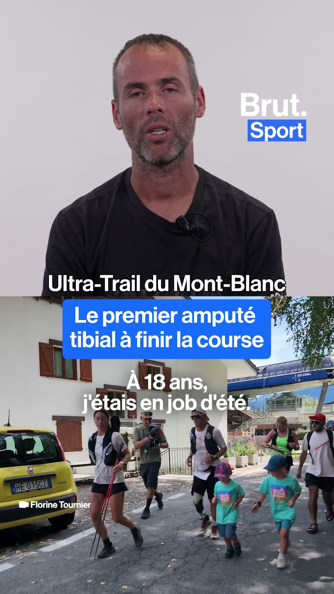 Le premier amputé tibial à finir l'Ultra-Trail du Mont-Blanc