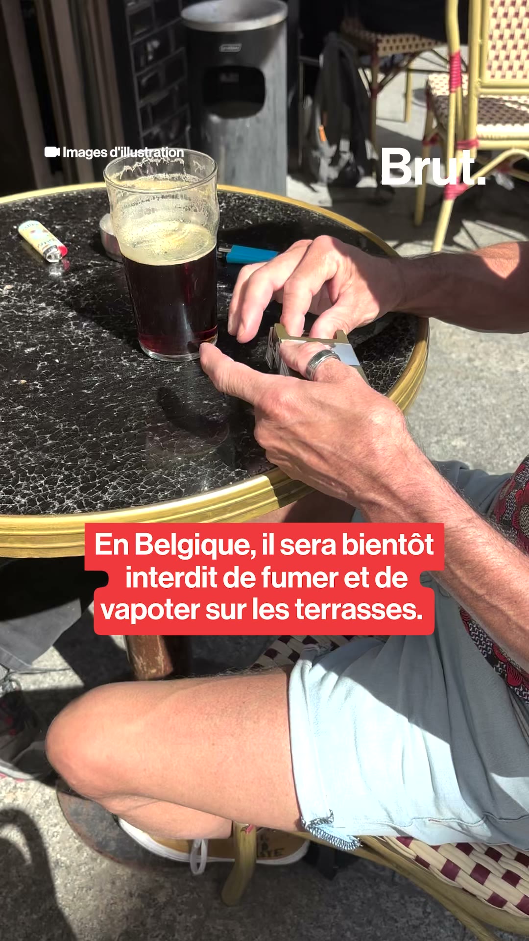 En Belgique, il sera bientôt interdit de fumer et de vapoter, sur les terrasses des cafés, des bars et des restaurants, ainsi que dans les bars à chicha.