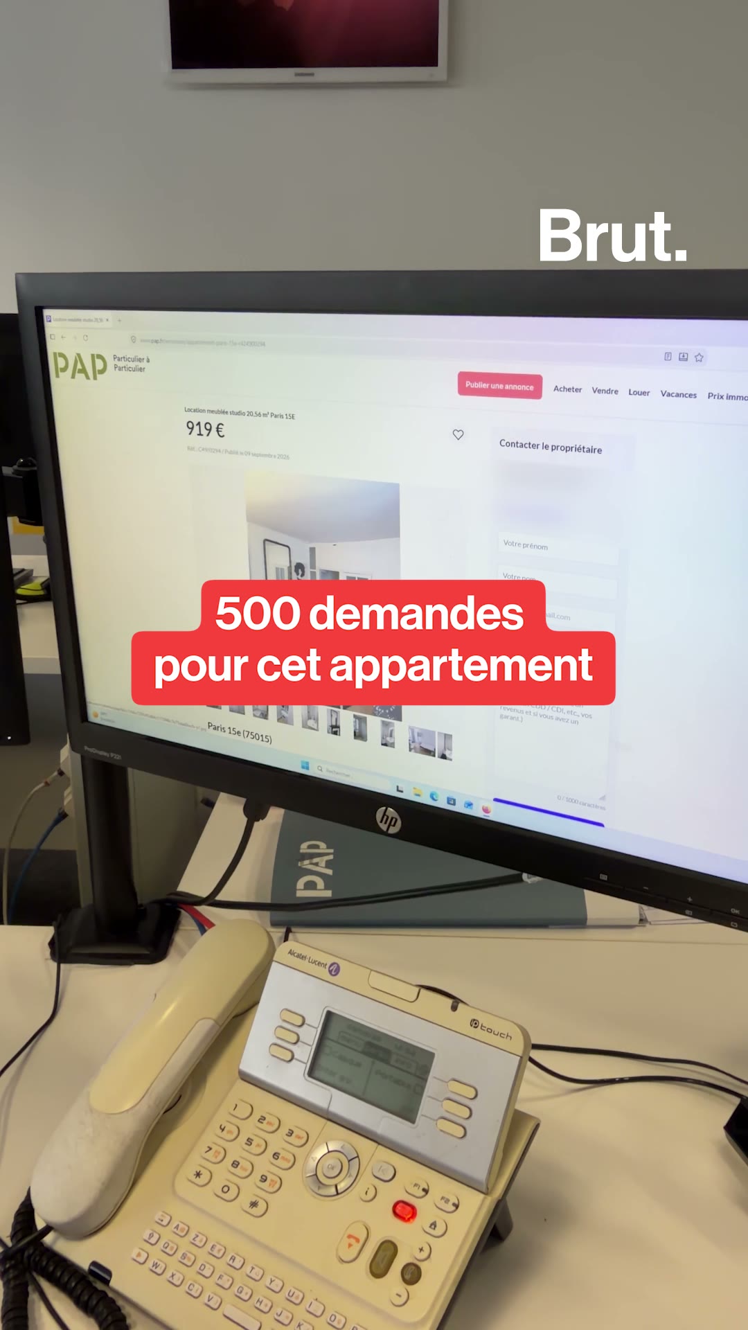 500 demandes en quelques heures pour la location de cet appartement parisien.