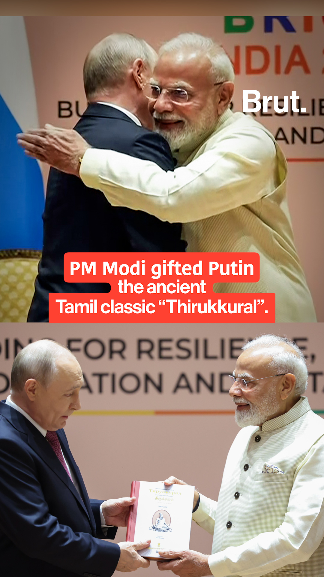 PM Modi gifts Putin a Russian translation of Tamil classic "Thirukkural"