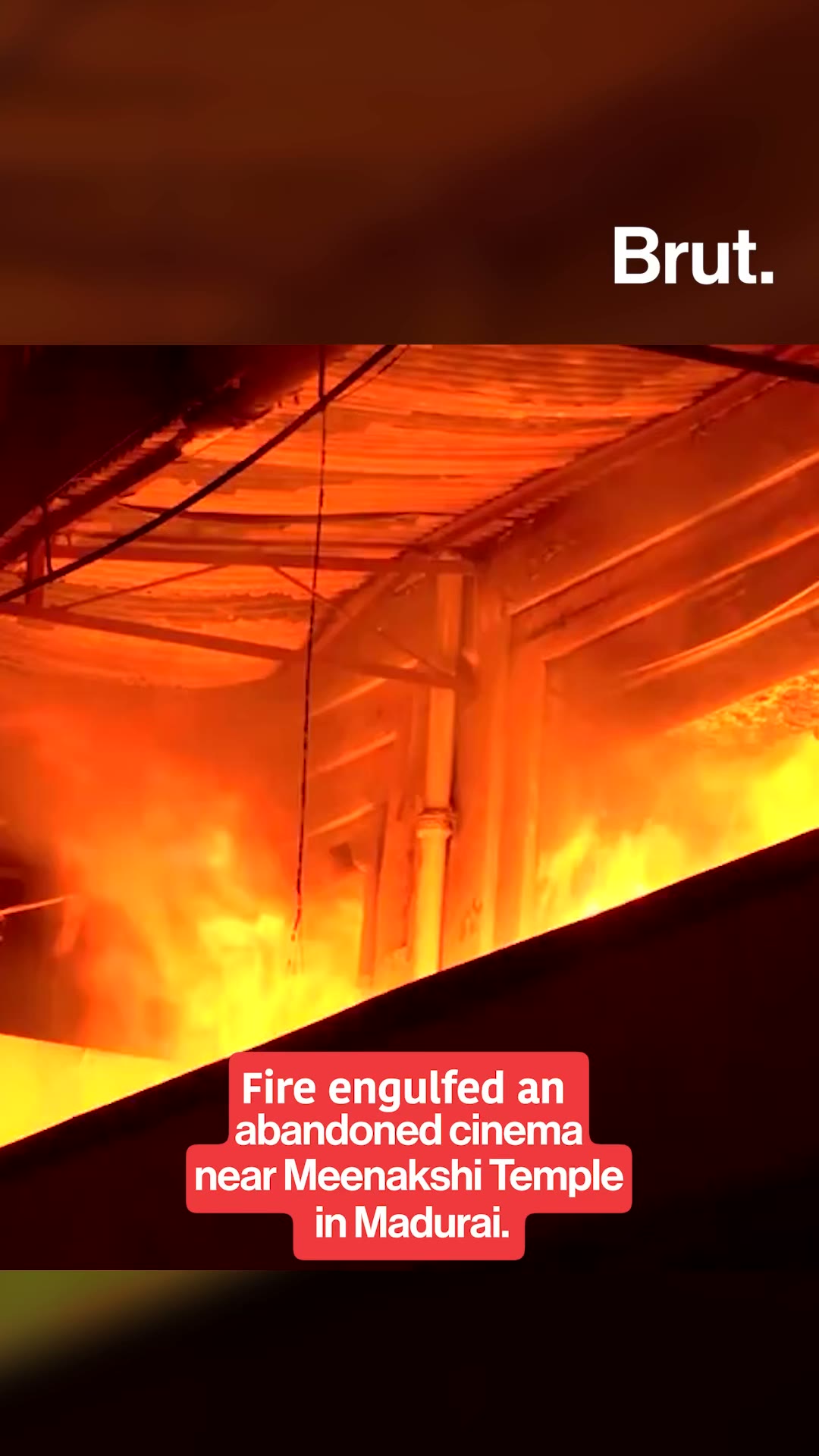 Massive fire breaks out a temple in Madhurai