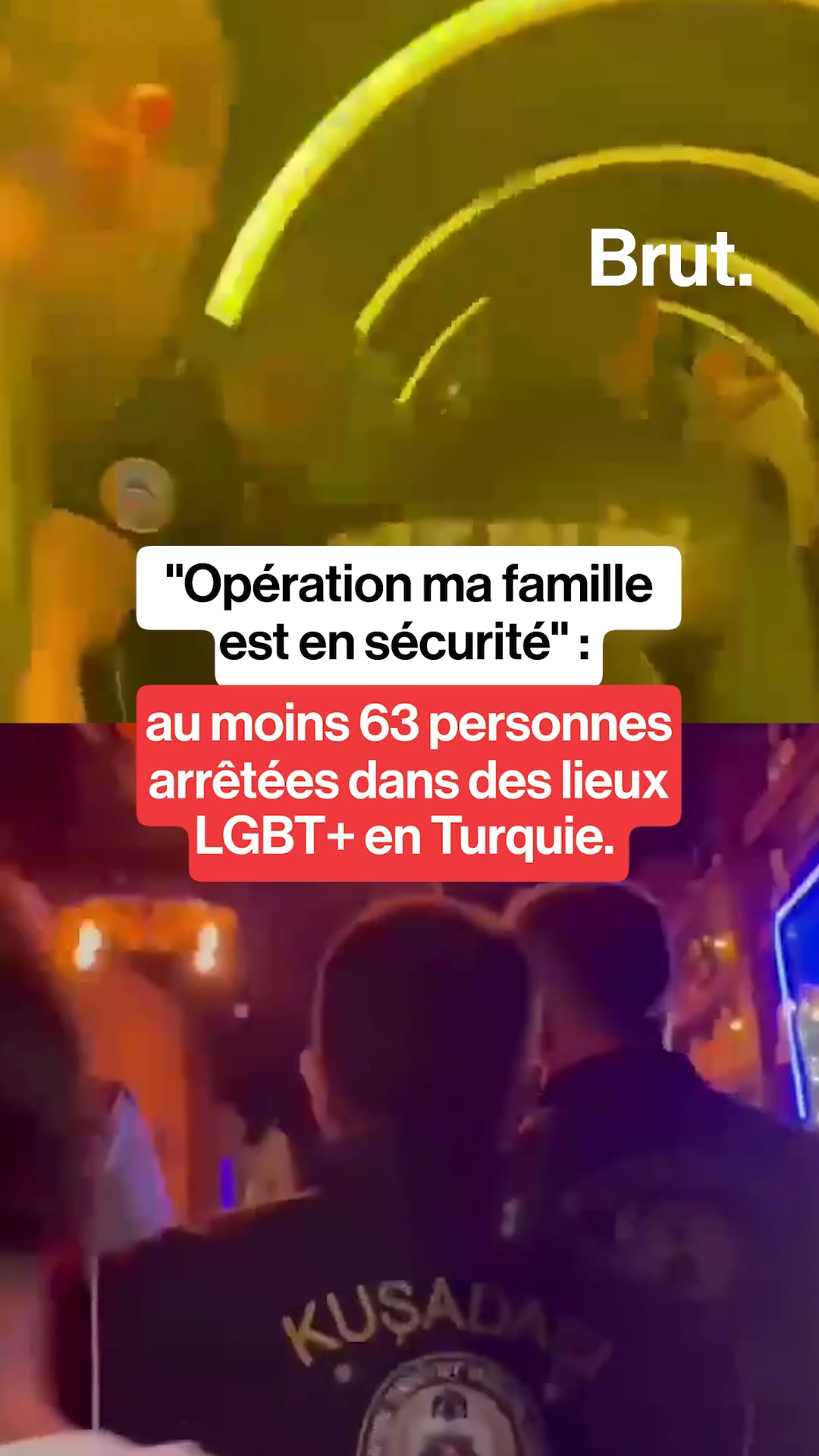 "Opération ma famille est en sécurité" : au moins 63 personnes arrêtées dans des lieux LGBT+ en Turquie.
