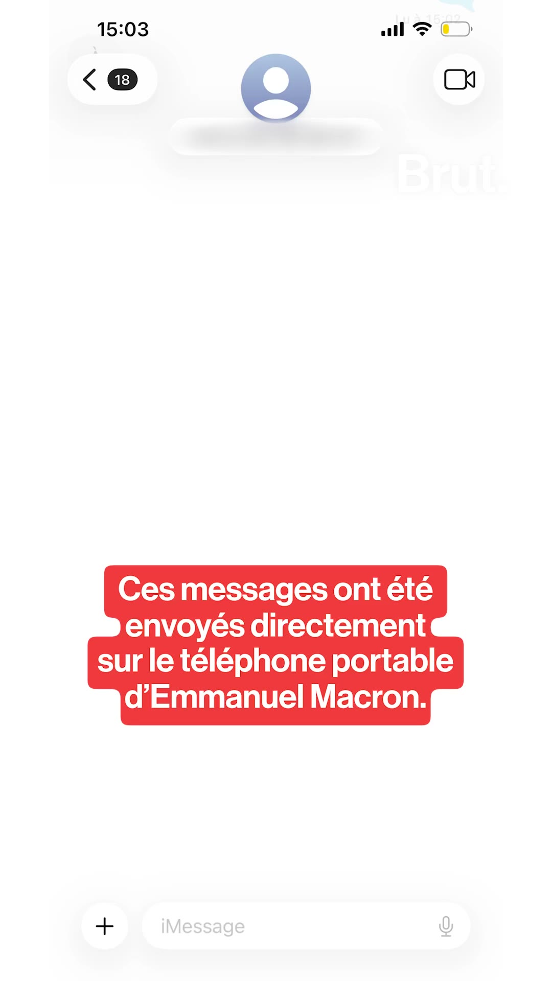 Ces messages ont été envoyés directement sur le téléphone portable d’Emmanuel Macron.