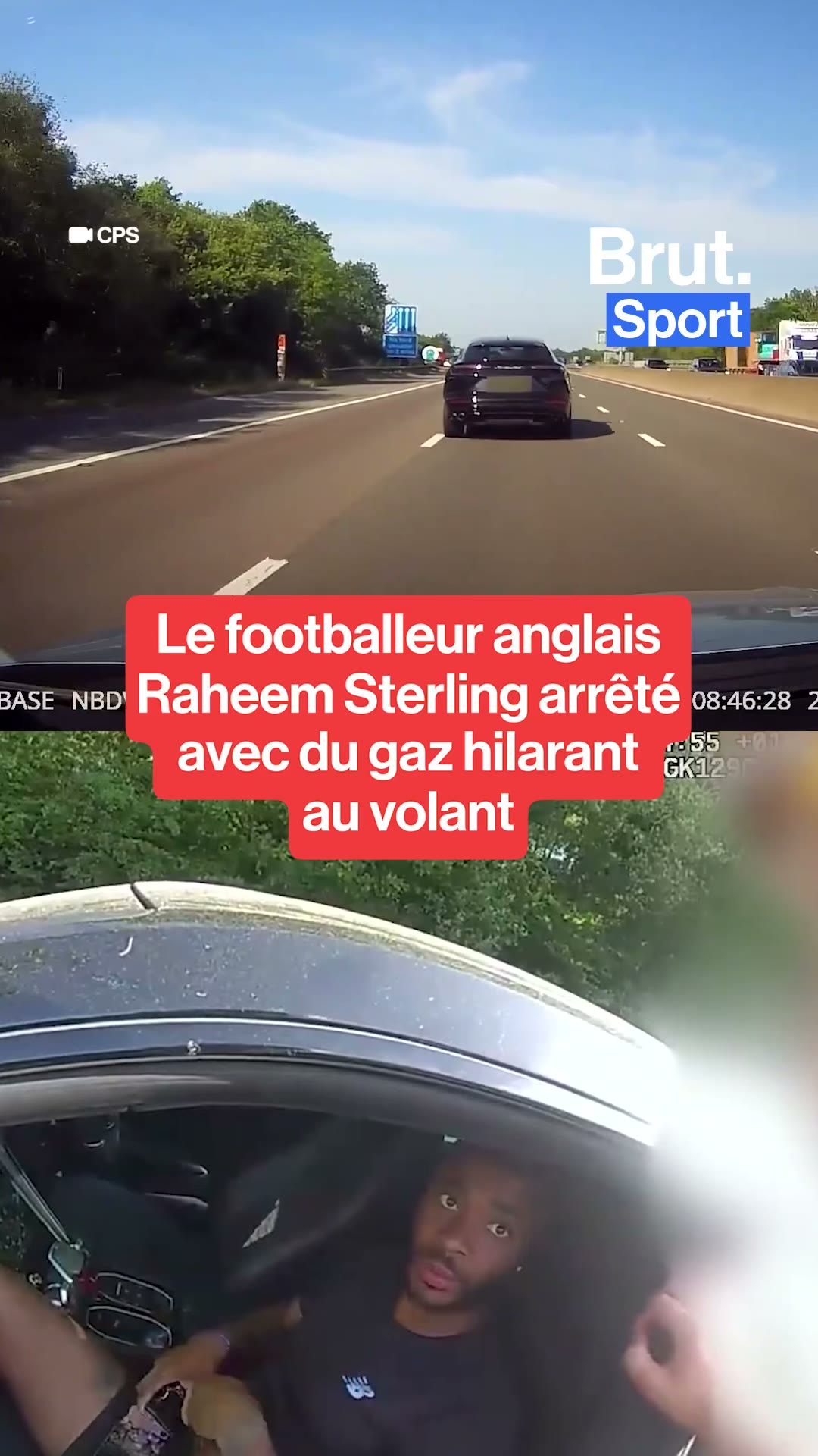 Le footballeur anglais Raheem Sterling arrêté avec du gaz hilarant au volant