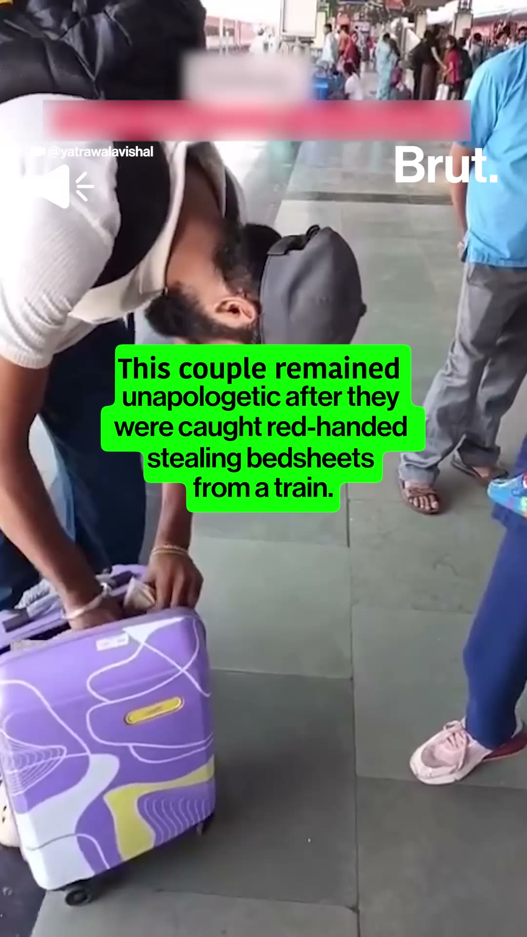 Railway Bedsheets Found In Couple’s Suitcase: Viral Video Sparks Debate