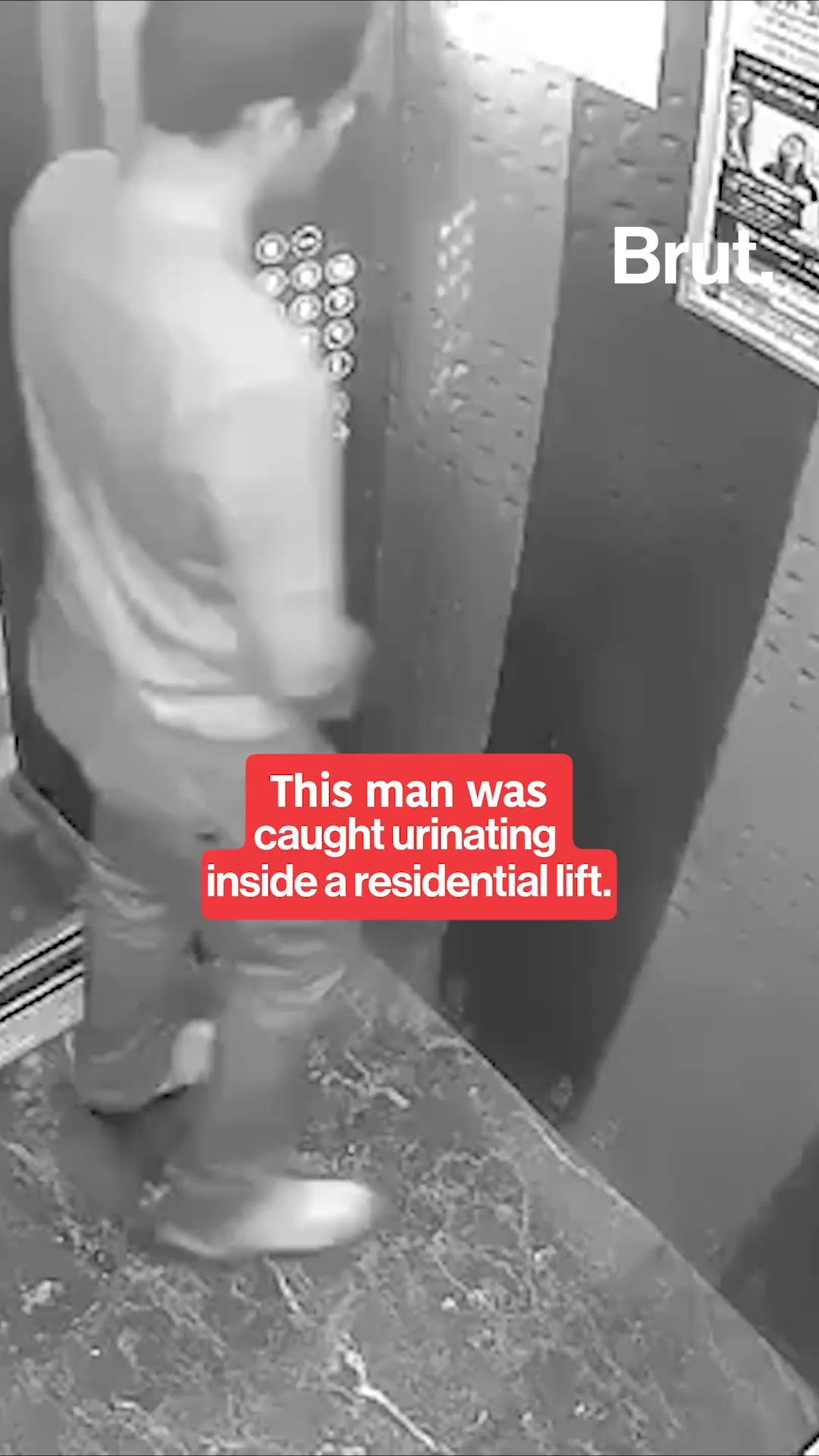 Man urinates inside a society lift in Ghaziabad