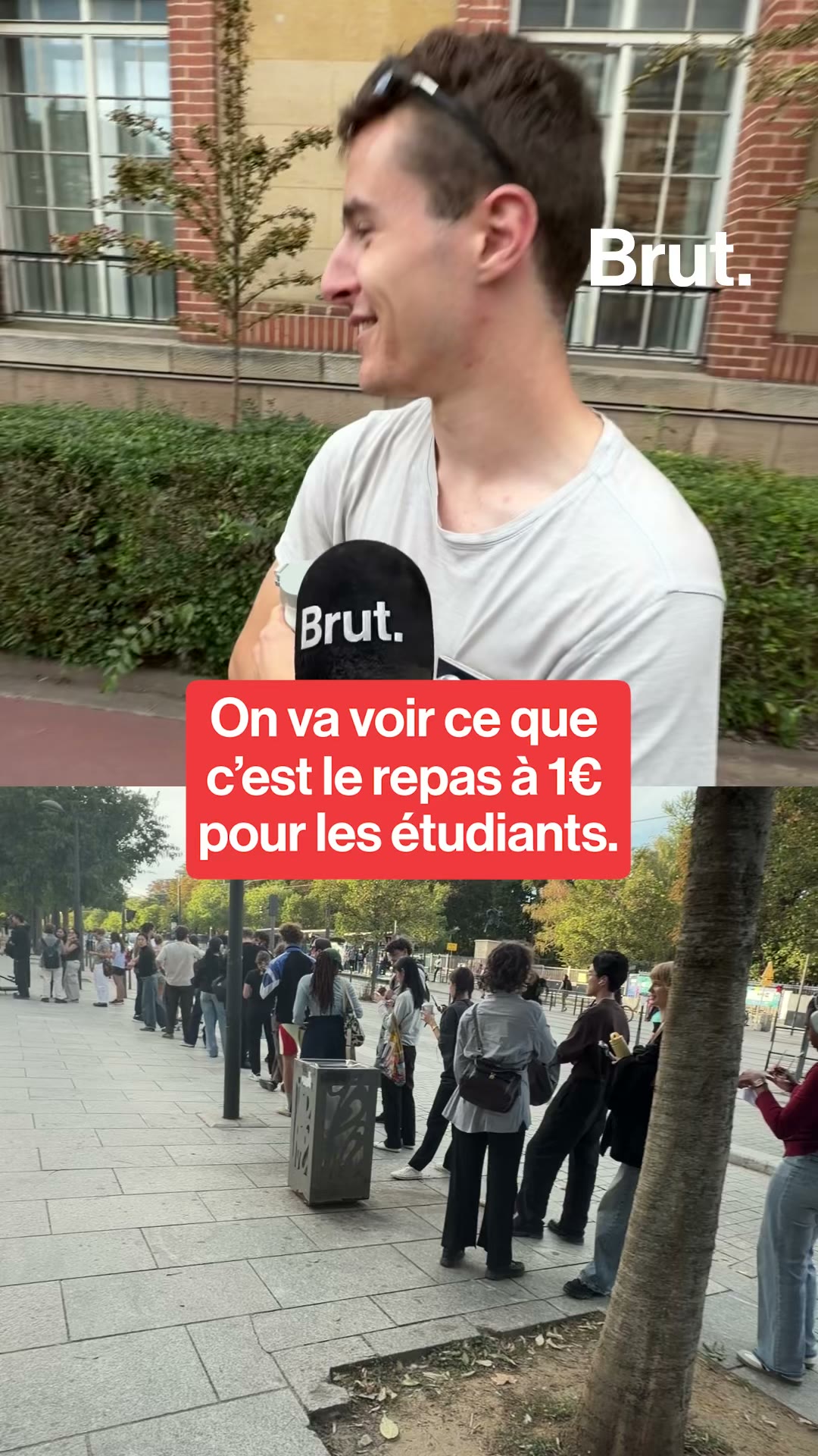 37 minutes d'attente pour Nicholas, étudiant américain qui est venu manger le fameux repas à 1€.