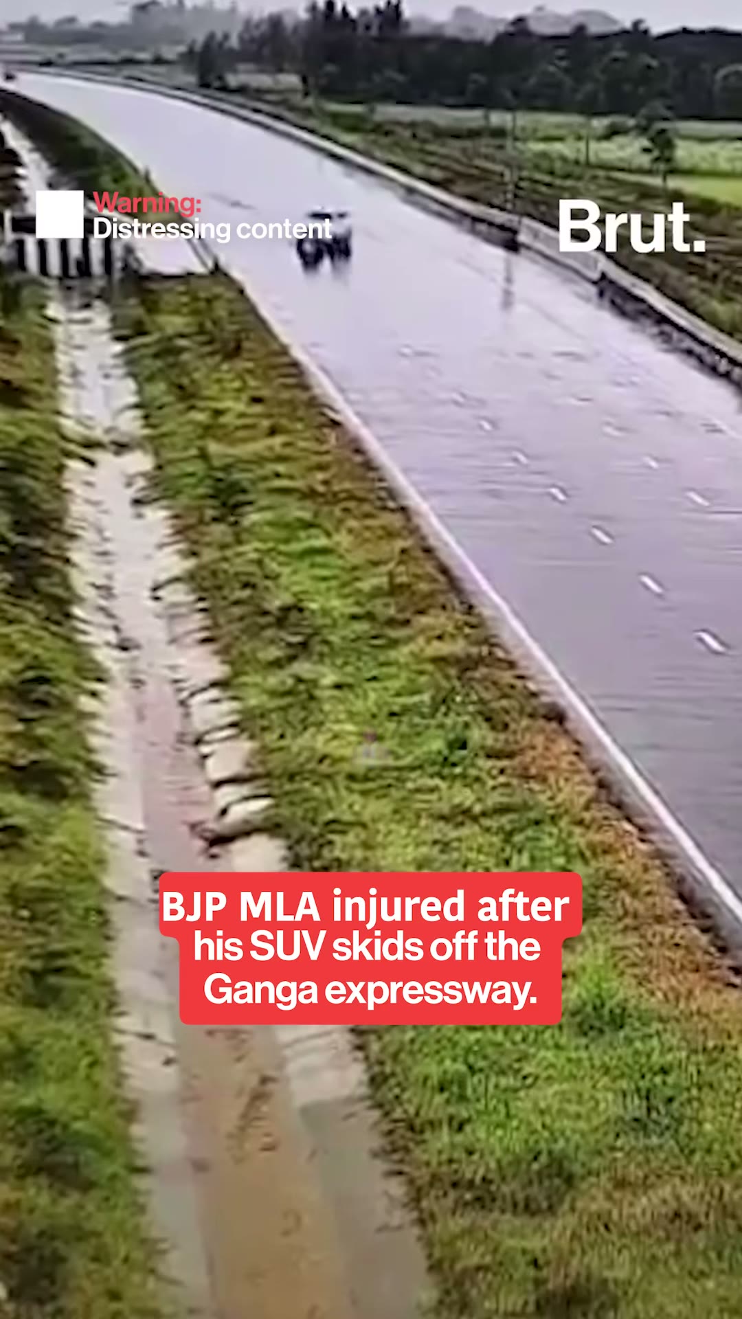 BJP MLA Chandra Pal Singh Lodhi Injured After Fortuner Crashes On Ganga Expressway In Bulandshahr
