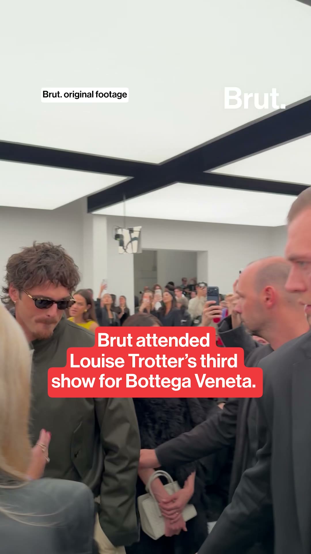 Brut. attends Bottega Veneta's Milan Fashion Week show.