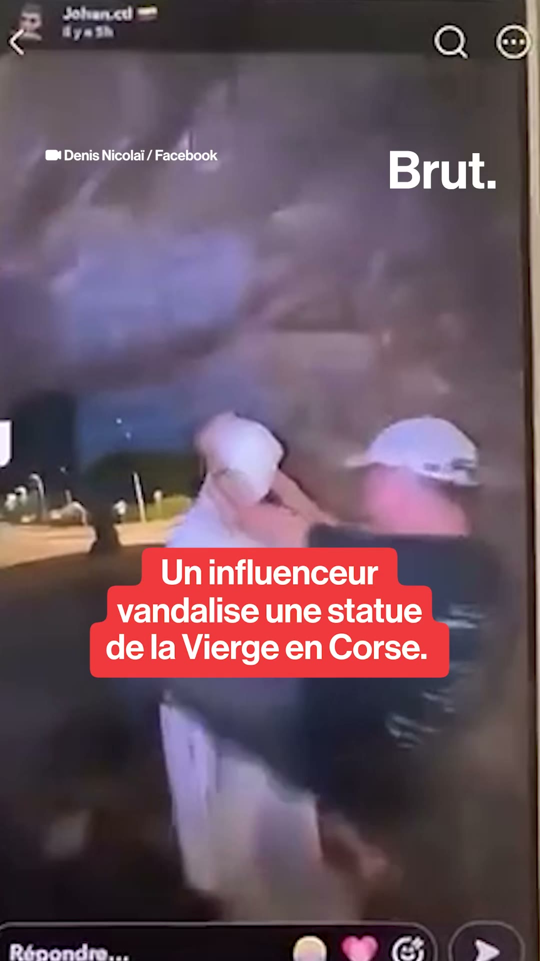 Un influenceur vandalise une statue de la Vierge en Corse : deux jeunes hommes ont été placés en garde à vue et des rassemblements sont en cours.