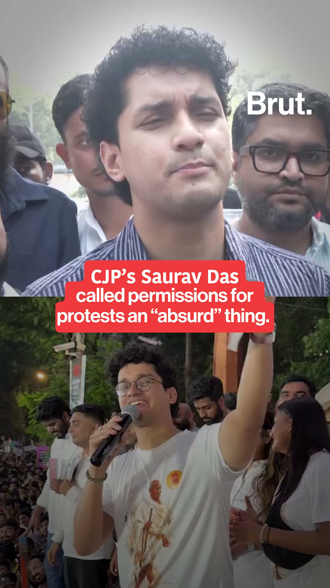 Should protesters ask the police for permission before assembling?