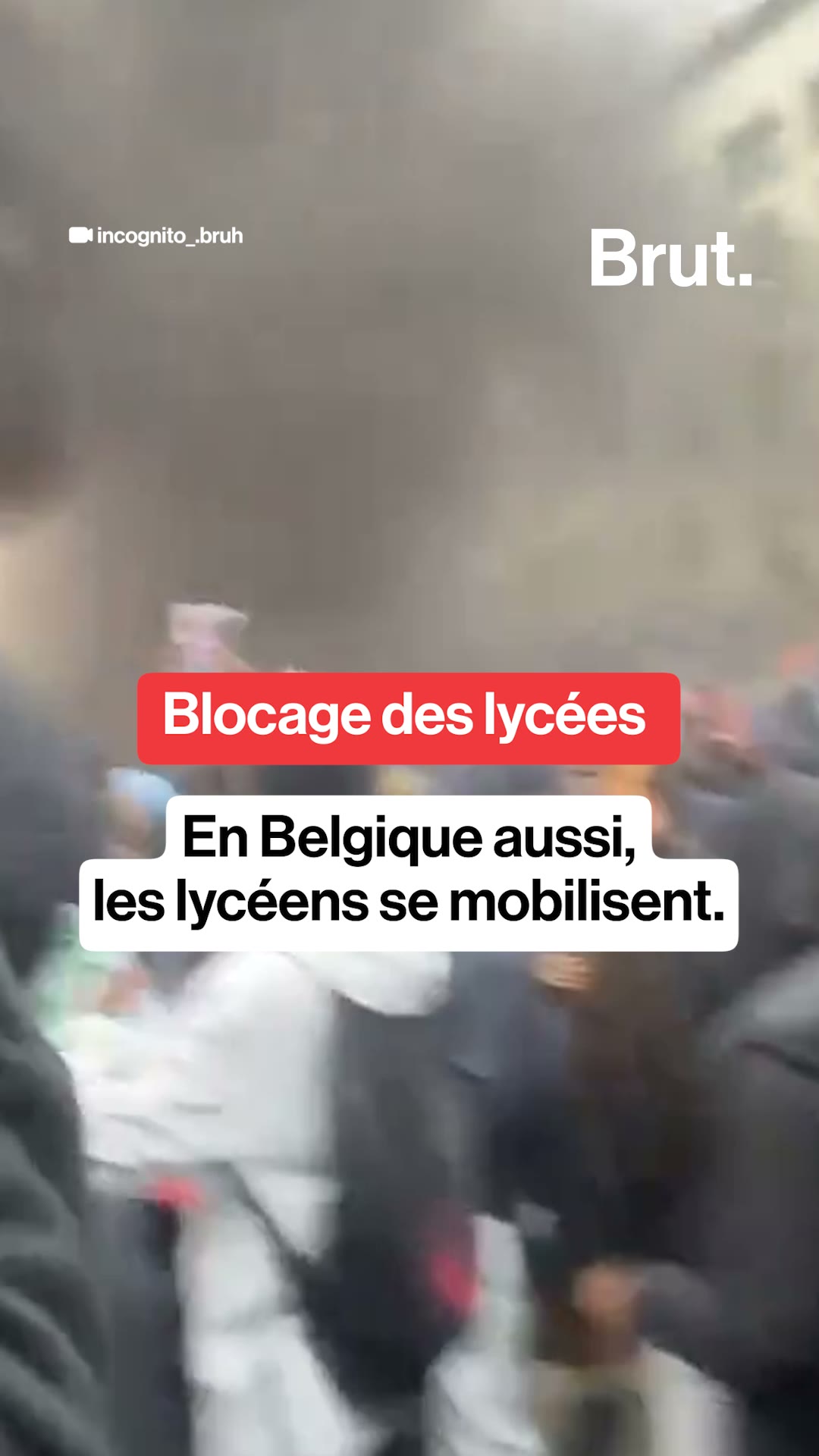 En Belgique aussi, les lycéens se mobilisent.