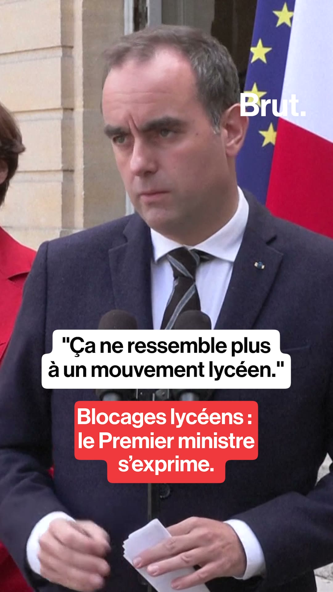 Blocages lycéens : le Premier ministre s’exprime.