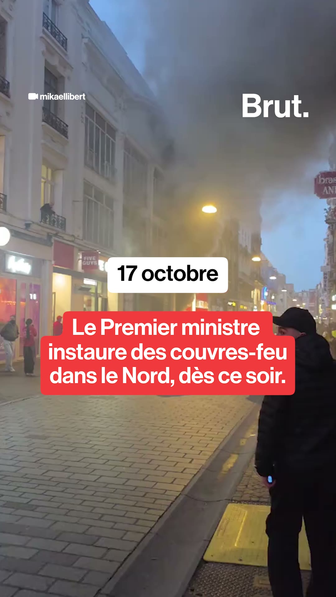 Le Premier ministre instaure des couvres-feu dans le Nord, dès ce soir.