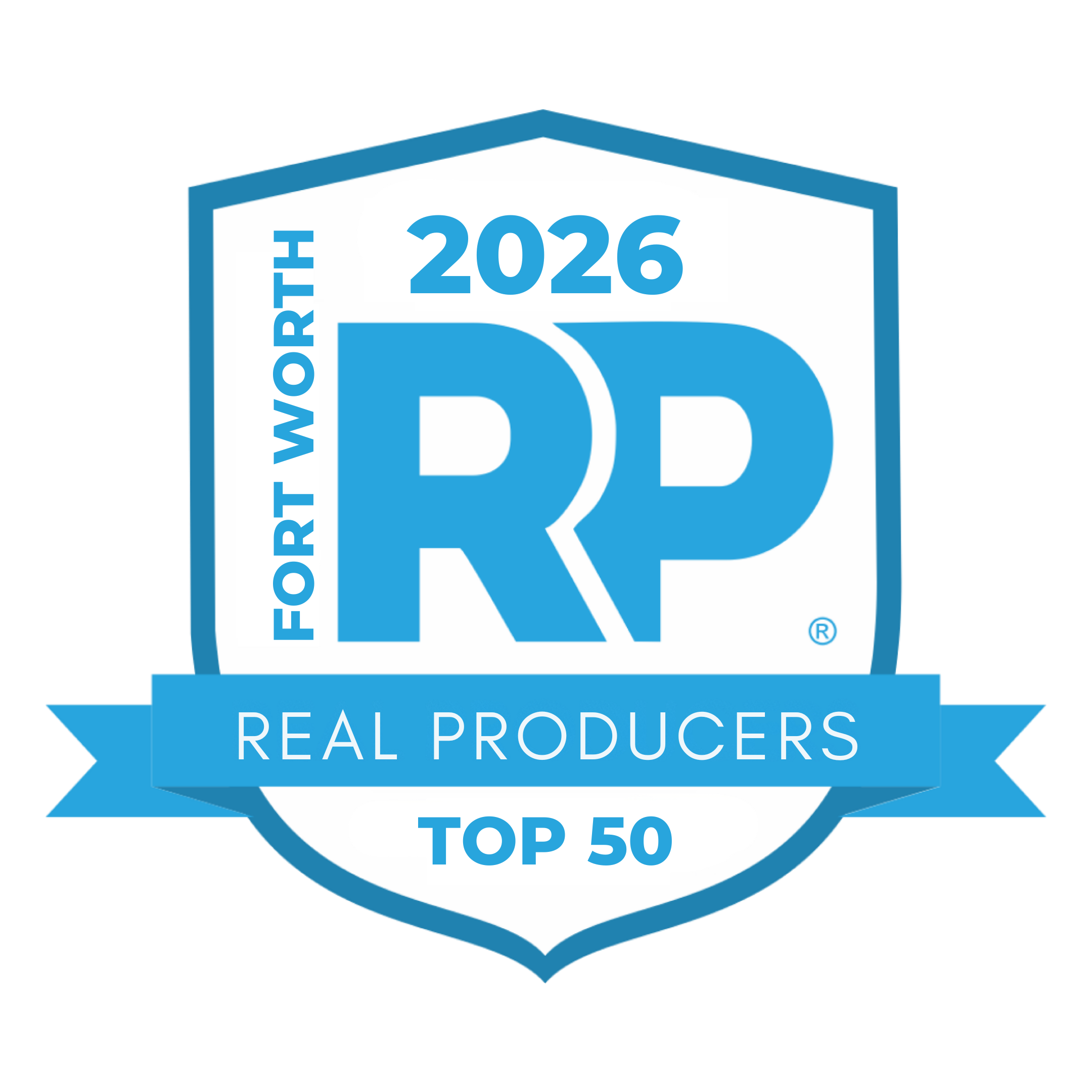 DFW top agent certification badge. 