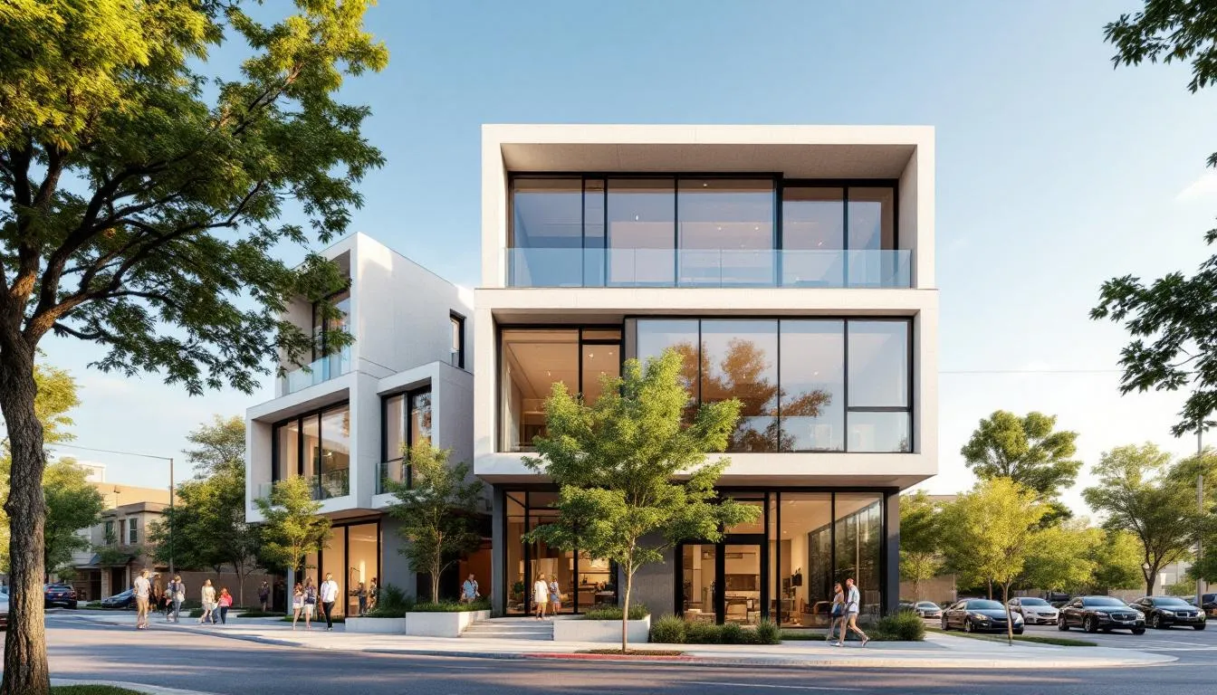 A beautiful townhome in Fort Worth, Texas, showcasing modern architecture.