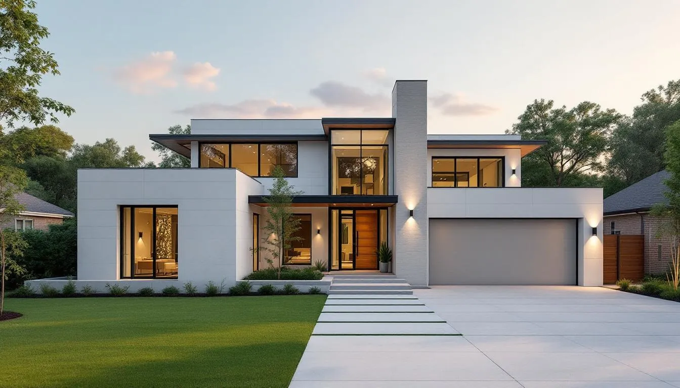 A modern home in Southlake, showcasing the premier location for homes in Texas.