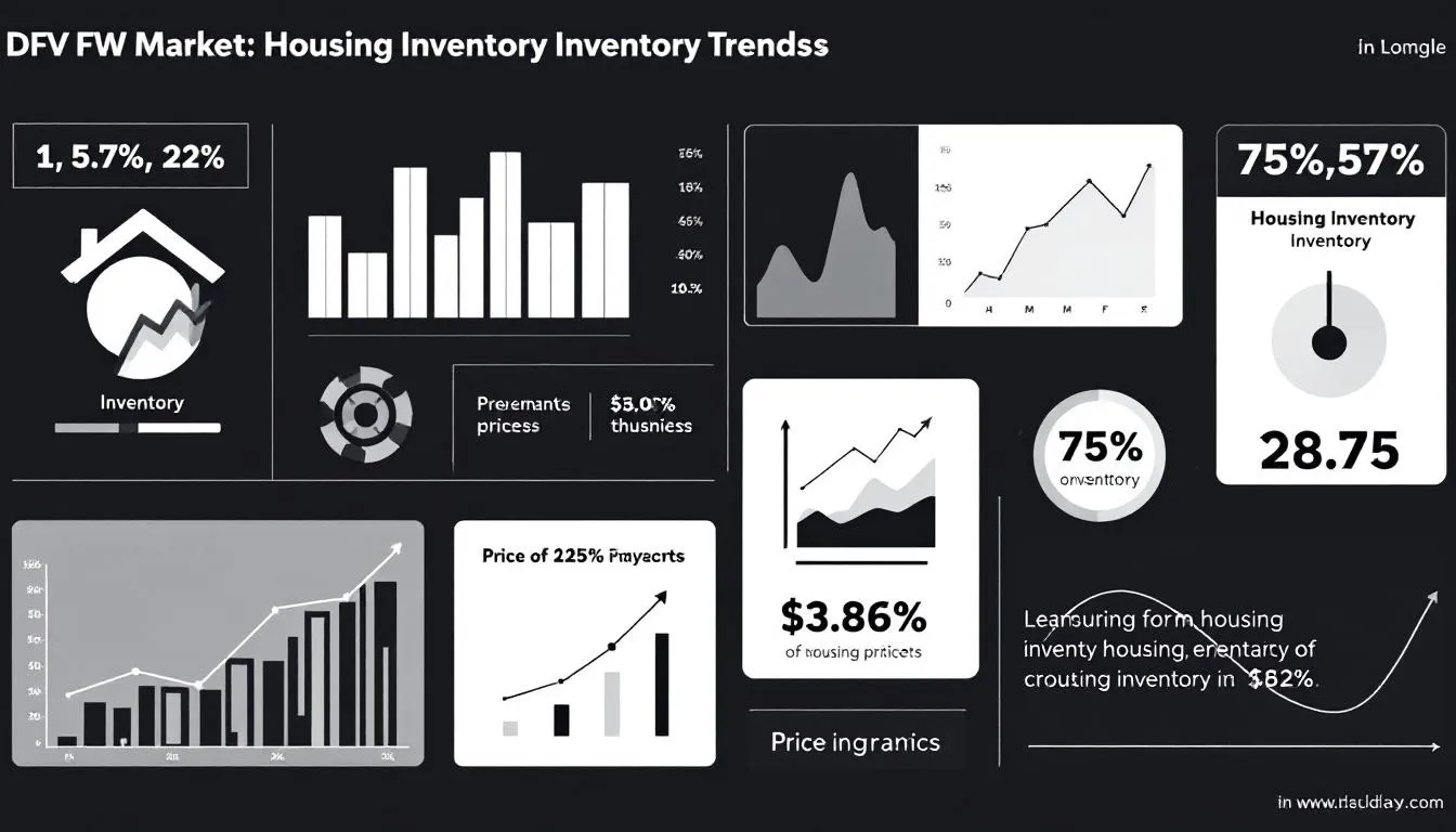 A visual representation of housing inventory trends in the DFW market.