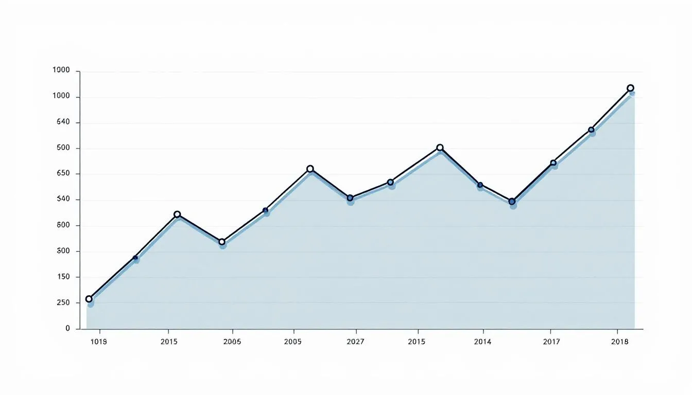 A graph showing pricing trends in the Dallas real estate market.
