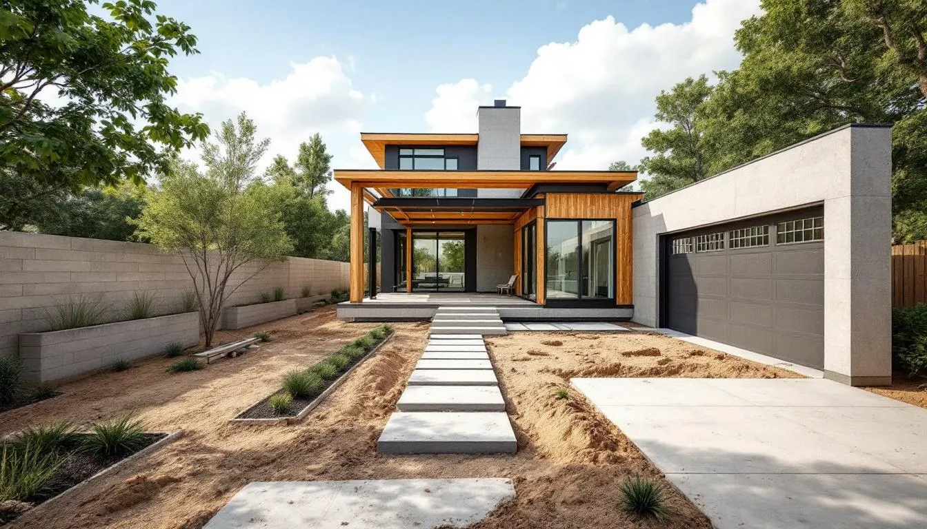 The entire process of building a new home from groundbreaking to move-in.