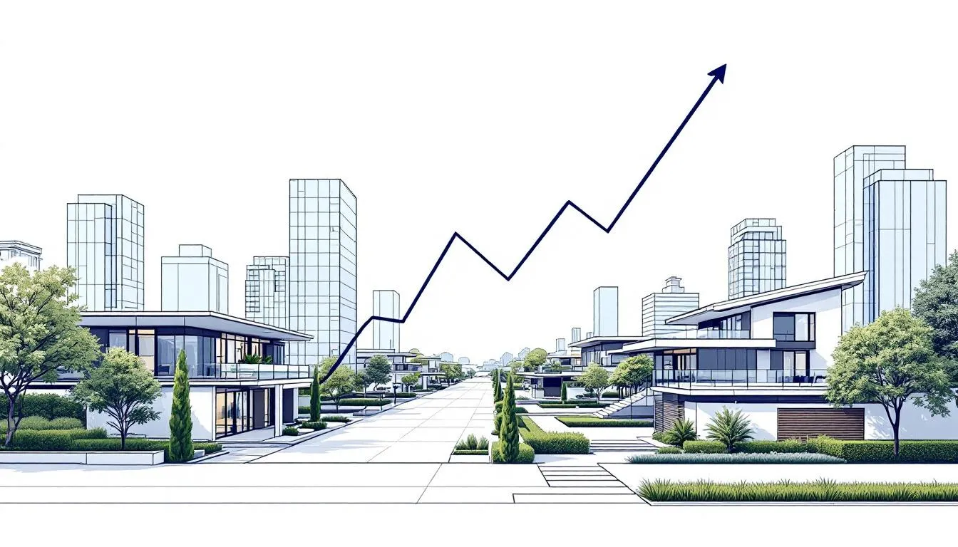 Graph showing price trends in North Dallas real estate market.