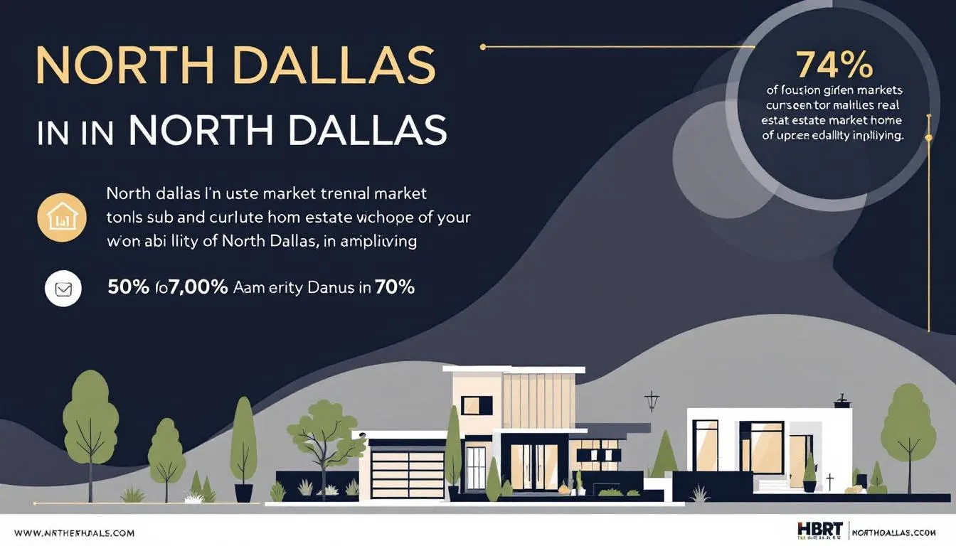 A graph depicting current real estate market trends in North Dallas, Texas.