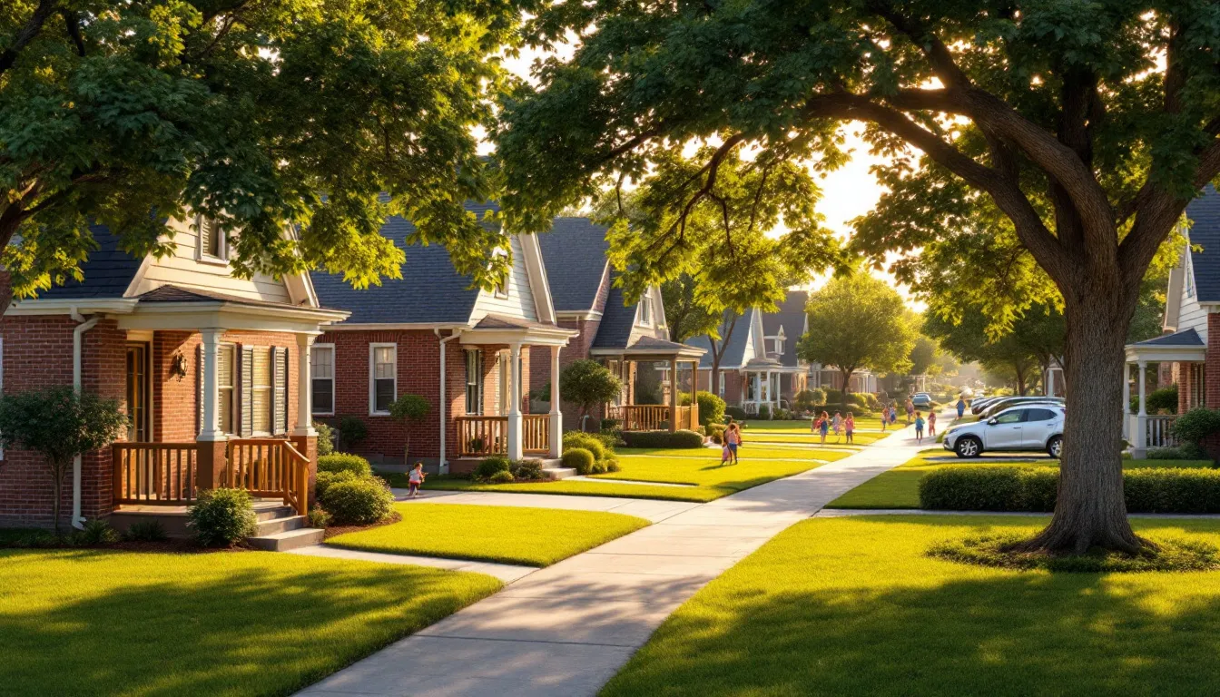 A representation of popular neighborhoods in Roanoke TX, highlighting community features.