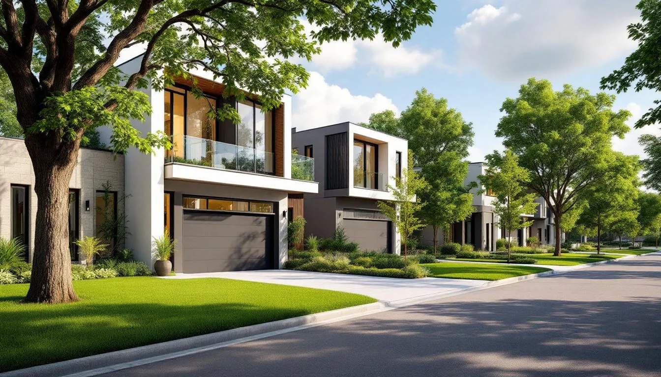 A picturesque neighborhood in Lower Greenville, Dallas, showcasing beautiful homes.