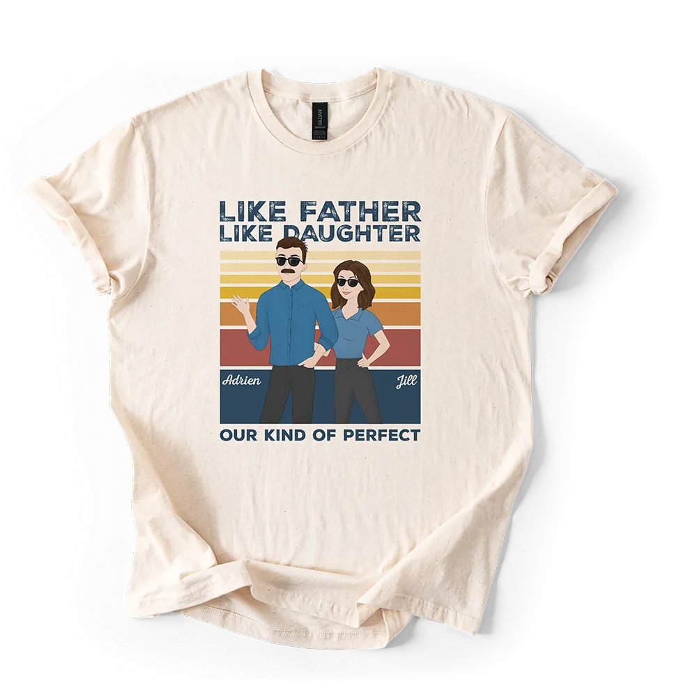 Personalized illustrated family t-shirt created with Customily clipart and design assets