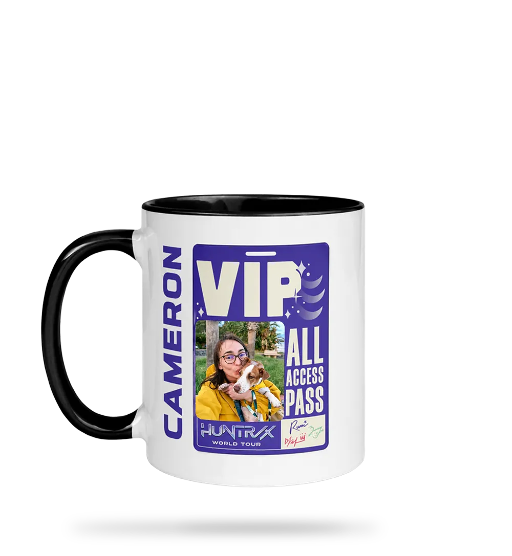 Personalized photo mug by Kpop Demon Hunters sold with Customily