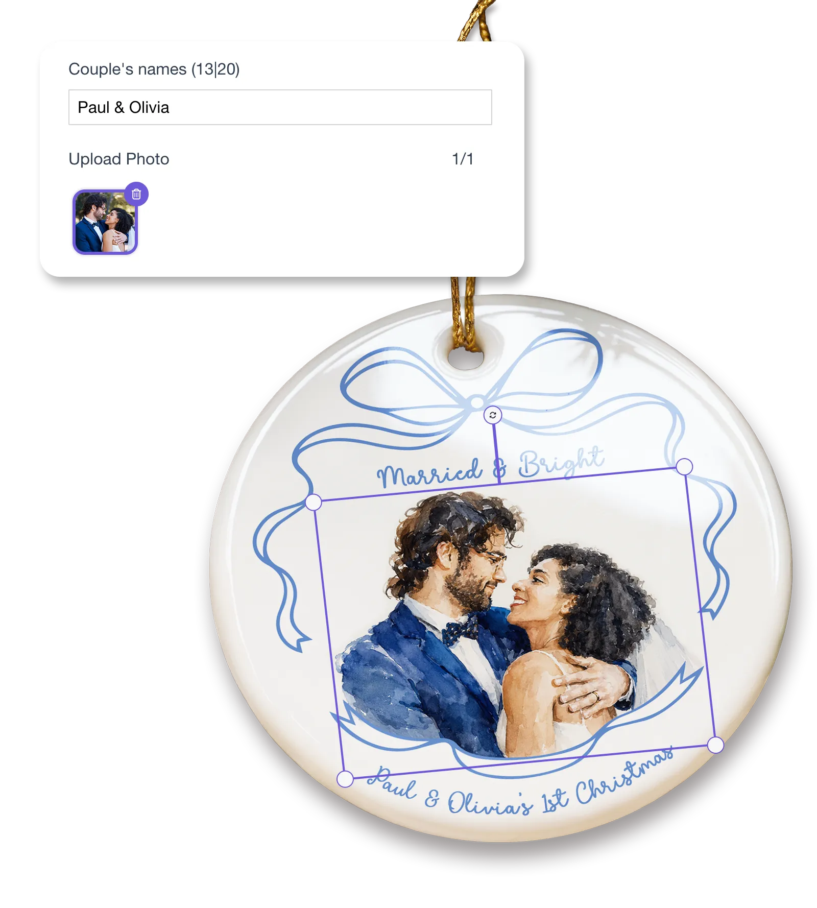 A preview of Customily’s personalization tool in action