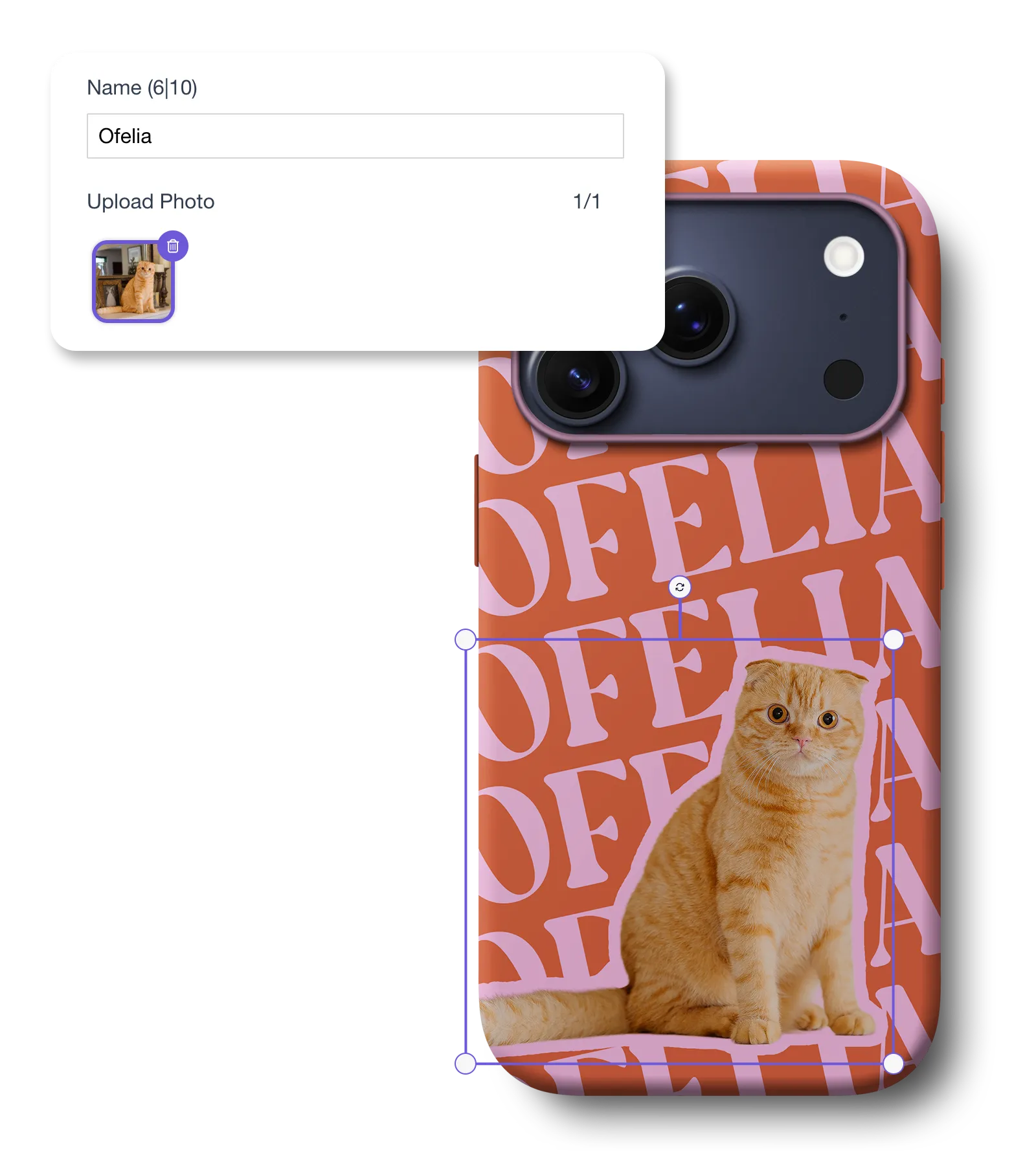 A preview of Customily’s personalization tool in action