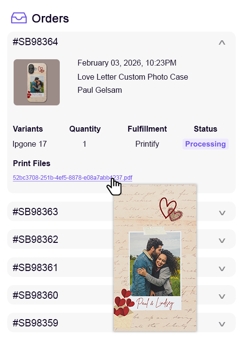Customily generating print-ready files and routing personalized phone case orders automatically