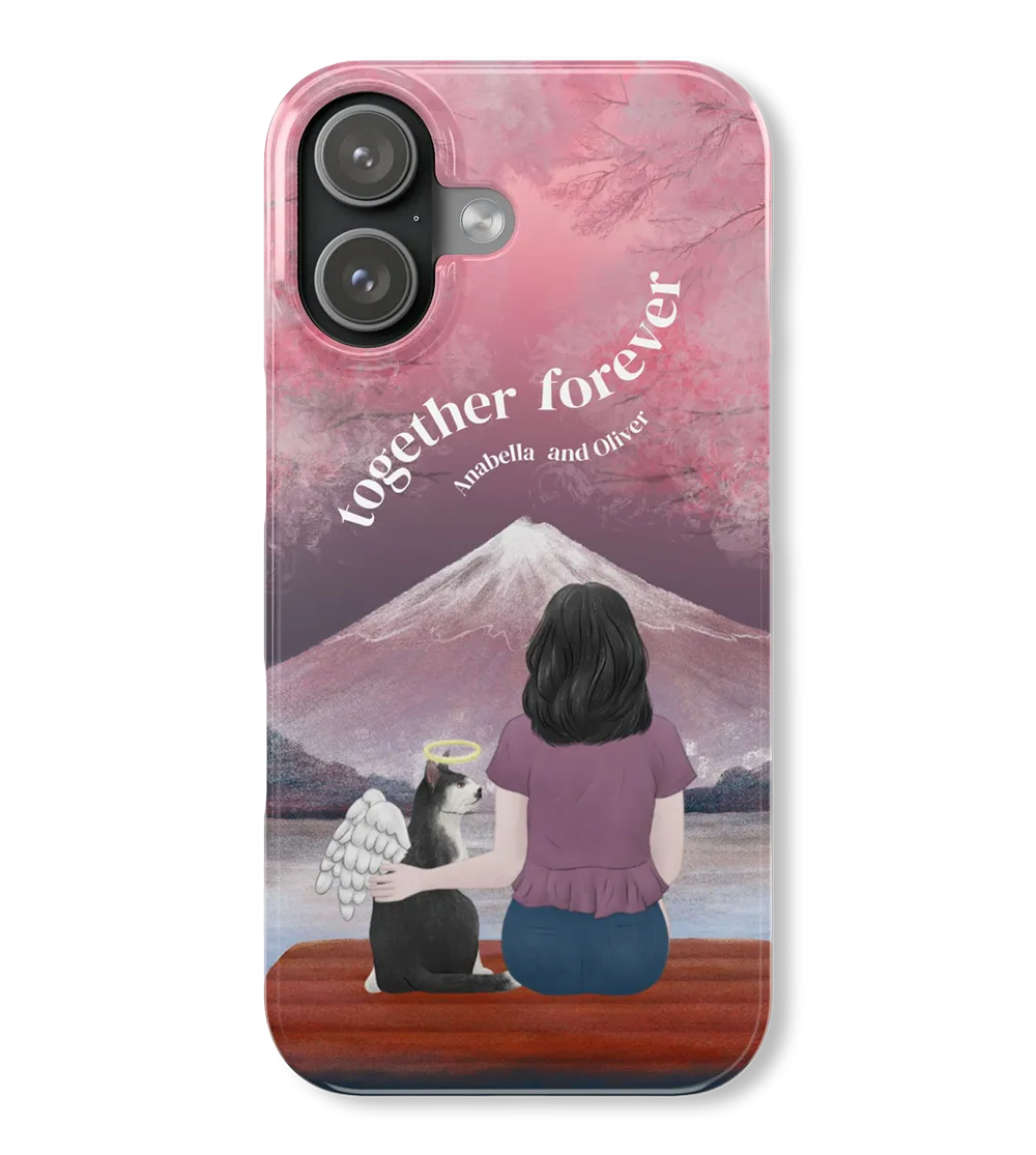 Personalized illustrated phone case created with Customily clipart and design assets