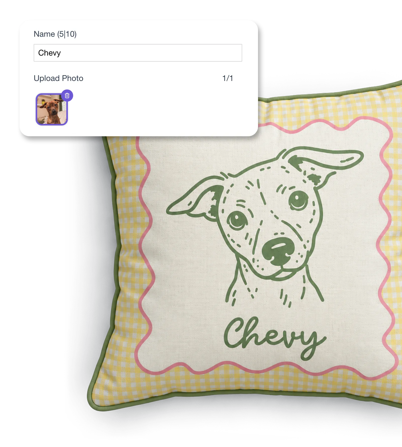 A preview of Customily’s personalization tool in action