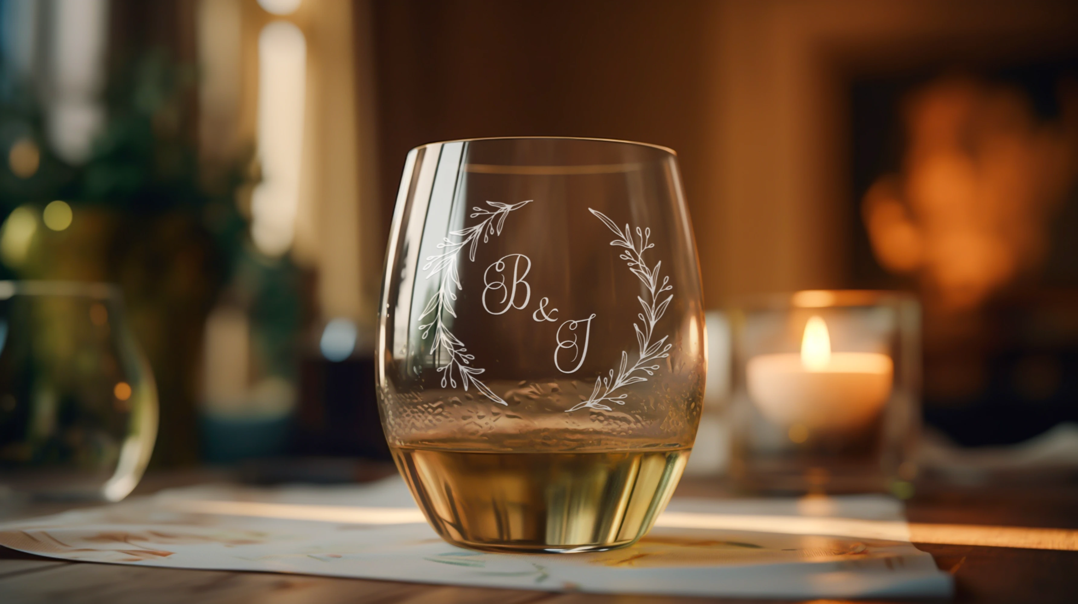 Custom wine glass