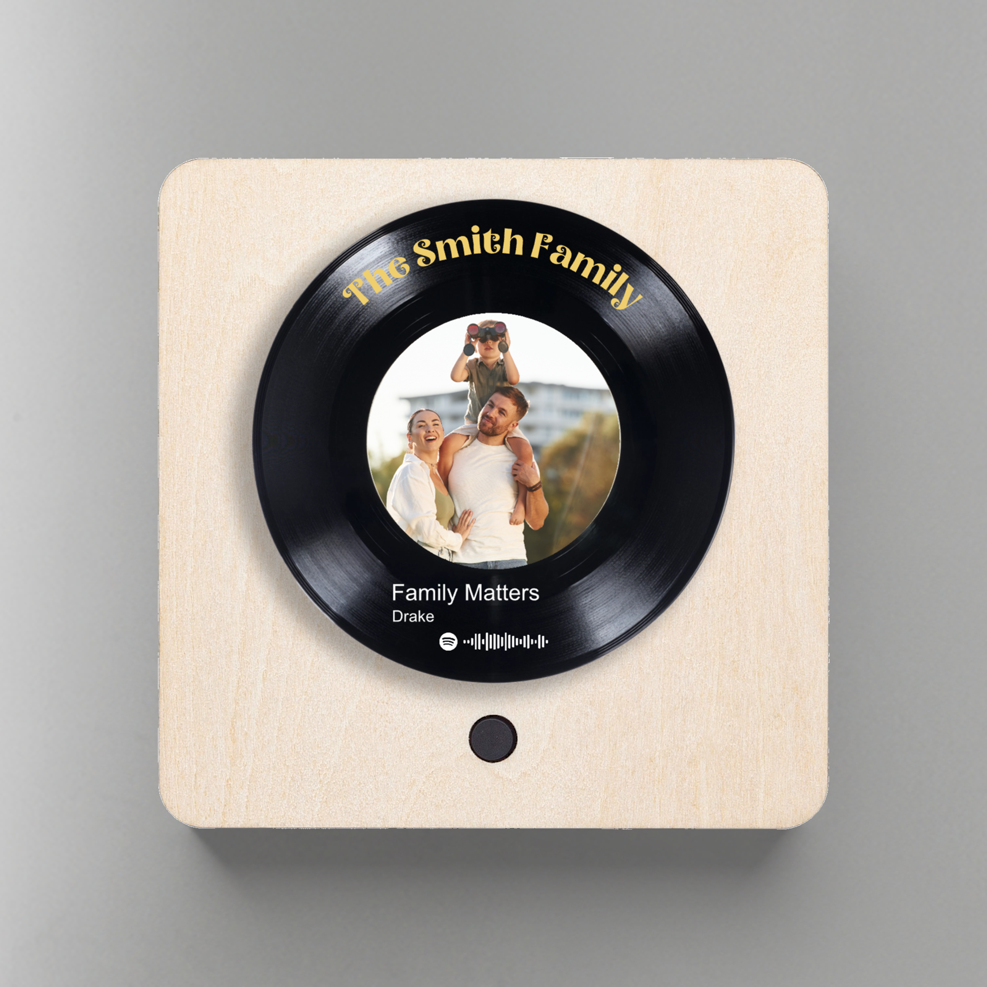 Personalized Wooden Music Album Fridge Magnet