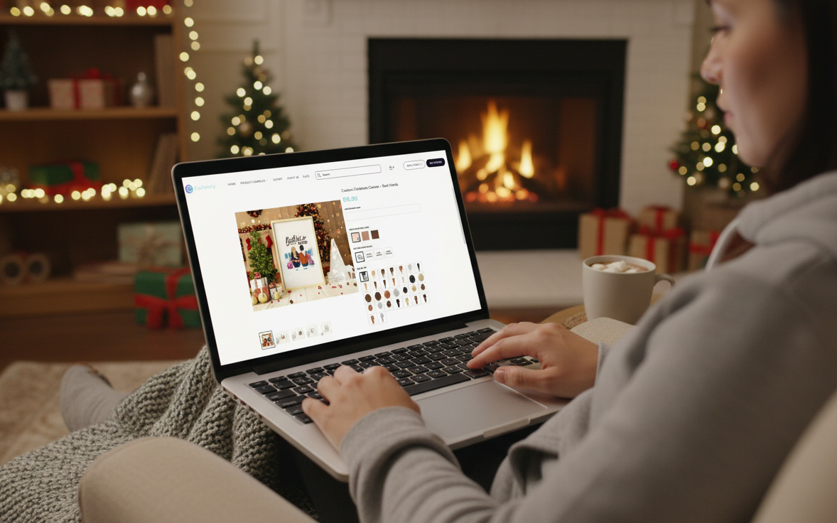 Person optimizing the product listing of the store with AI