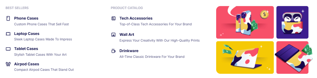 Podbase product catalog