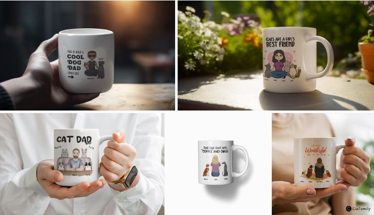 personalized AI mugs