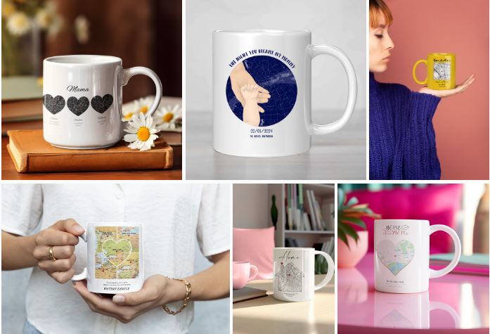 personalized map mugs